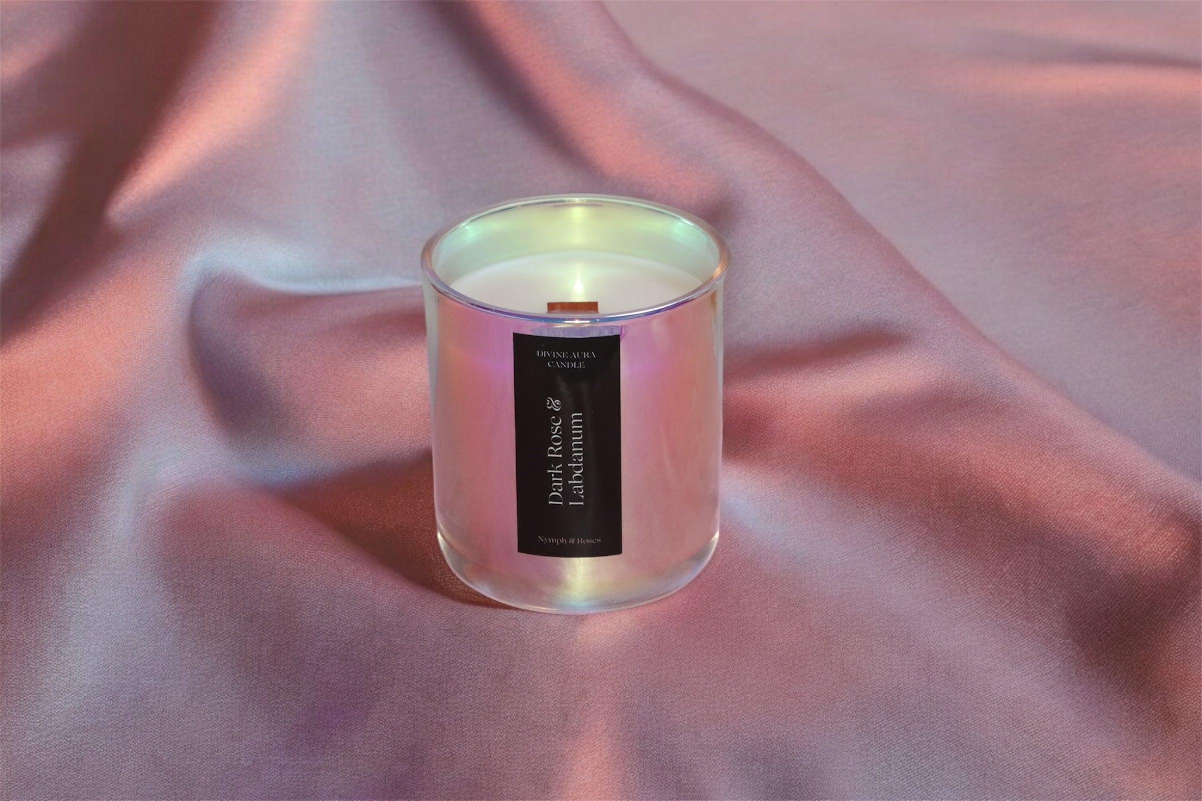 Divine Aura Candle - Dark Rose & Labdanum